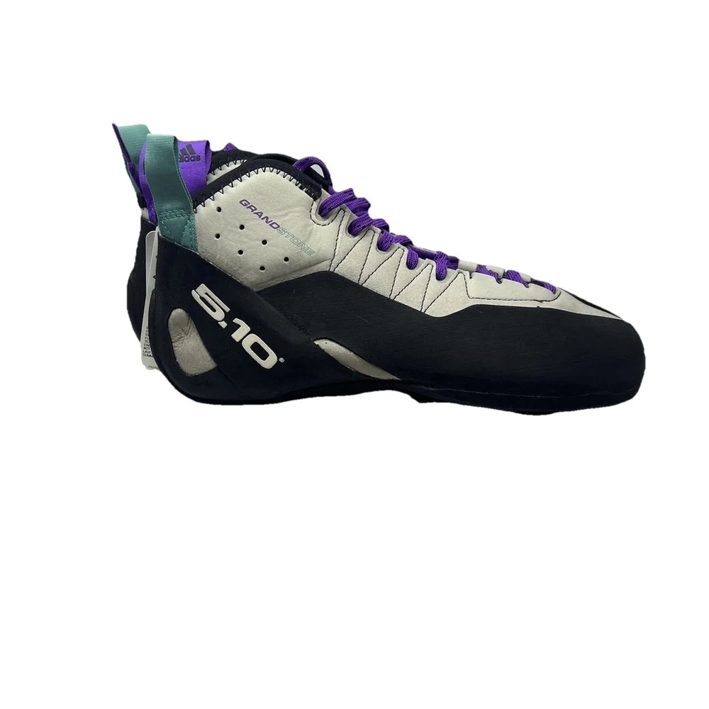 adidas 5.10 Five Ten Grandstone Climbing Shoes Black Purple Mens BC0866 Size 8.5